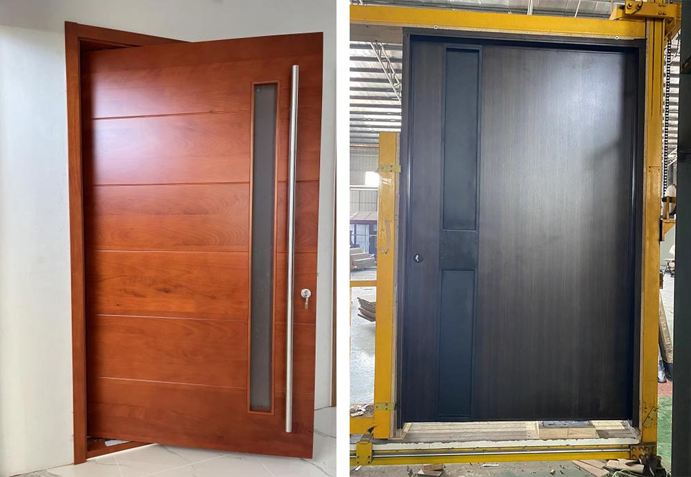Composite solid wood door