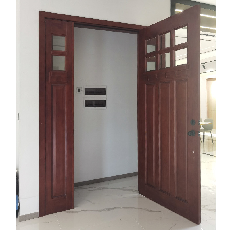 solid wood entry door