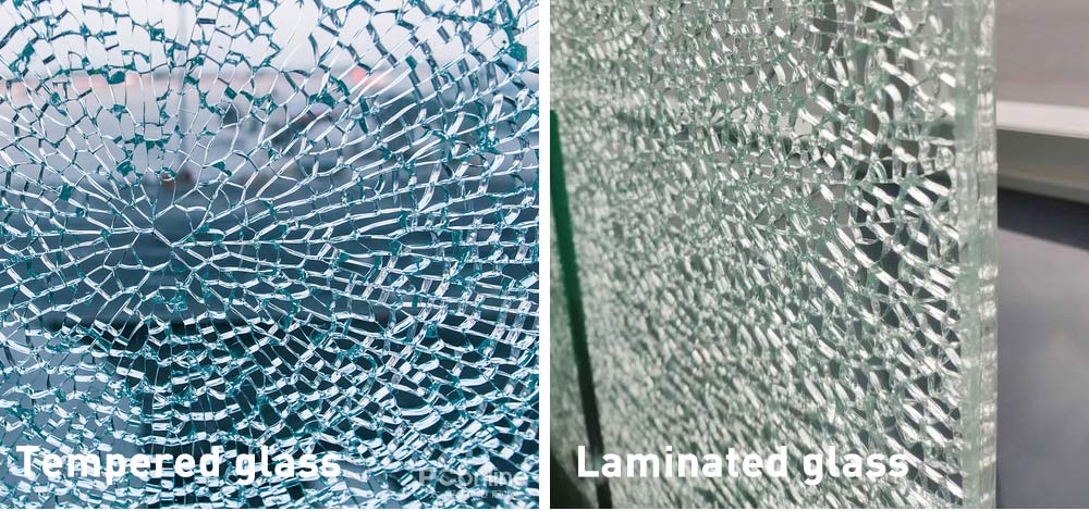 tempered and laminated glass