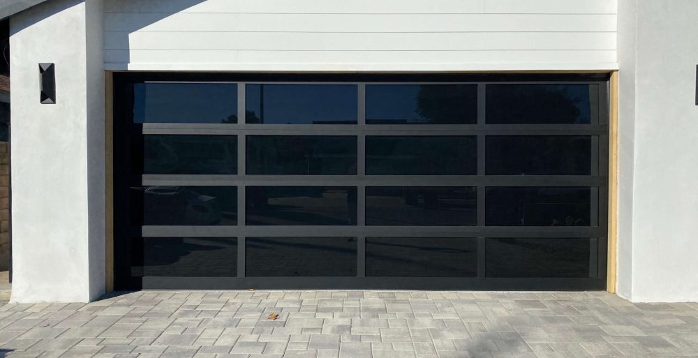 aluminium glass garage door