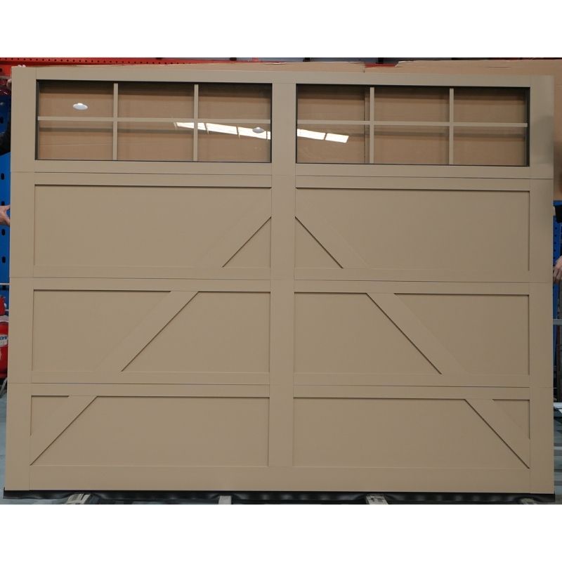 modern faux wood garage doors